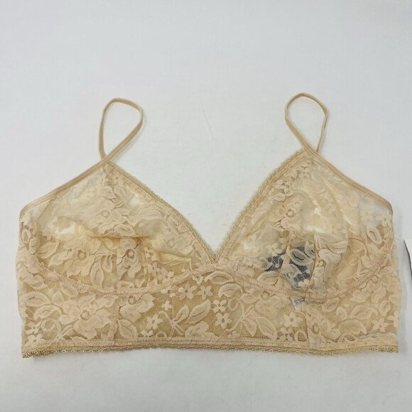 INC International Concepts Womens Large Lace Bralette Lingerie Almond Latte 1659 - Picture 2 of 6